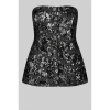 Afbeelding van SECOND FEMALE FLAKES STRAPLESS TOP SEQUINS