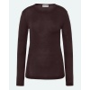 Afbeelding van MINIMUM NATASHAS T-SHIRT LONGSLEEVE MERINO *IN BROWN & BLACK