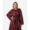 Afbeelding van IBANA CHAIM TRENCHCOAT BURGUNDY