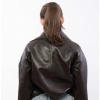 Afbeelding van FAUX LEATHER JACKET DARKBROWN