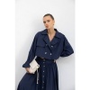Afbeelding van CROP TRENCH JACKET *in navy & khaki. ALS SET 99.-