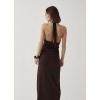 Afbeelding van MARYN DRESS BROWN *PRE ORDER. BINNENKORT OP VOORRAAD 