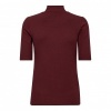 Afbeelding van CO’COUTURE LORIN SS TURTLENECK BURGUNDU