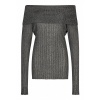 Afbeelding van SECOND FEMALE ELLIS LUREX KNIT OFF SHOULDER GLITTERTOP