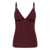 Afbeelding van GESTUZ CAMI PADDED TOP *IN BLACK-WHITE-BURGUNDY*