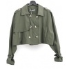 Afbeelding van CROP TRENCH JACKET *in navy & khaki. ALS SET 99.-
