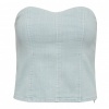 Afbeelding van CO’COUTURE TERRA DENIM CORSAGE TOP 
