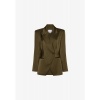 Afbeelding van DANTE6 RUSH TAILORED BOLD SATIN BLAZER MOSS/OLIVE