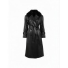 Afbeelding van LEATHER TRENCHCOAT + FAUX FUR COLLAR [DETACHABLE)