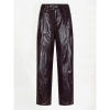 Afbeelding van DANTE6 SCENE PATENT FAUX-LEATHER PANTS DARKPLUM