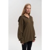 Afbeelding van KHAKI ZIPPER KNIT SWEATER