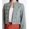 Afbeelding van MILITARY DENIM JACKET IN LIGHT MILITARY GREEN