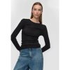 Afbeelding van MINIMUM NATASHAS T-SHIRT LONGSLEEVE MERINO *IN BROWN & BLACK