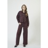 Afbeelding van CO’COUTURE LEO DENIM CROP SHIRT BURGUNDY LEO