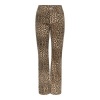 Afbeelding van PIECES GINGER MW STRAIGHT JEANS LEOPARD DENIM