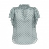 Afbeelding van CO'COUTURE DIONNE DOT SS FRILL BLOUSE 