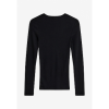 Afbeelding van MINIMUM NATASHAS T-SHIRT LONGSLEEVE MERINO *IN BROWN & BLACK