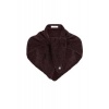 Afbeelding van DANTE6 SKAI KNITTED TRIANGLE SCARF ALPACA *IN MOSSGREEN & PLUM 