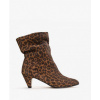 Afbeelding van ANONYMOUS COPENHAGEN VULLY 50 STILETTO CALF SUEDE BOOTS *IN ASPHALT/GREY & LEOPARD*