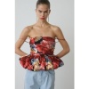 Afbeelding van GESTUZ SIGRIDA SILK TOP PEPLUM