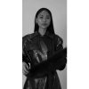 Afbeelding van LEATHER TRENCHCOAT + FAUX FUR COLLAR [DETACHABLE)