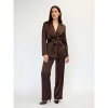 Afbeelding van SUIT/PAK SATIN BROWN