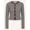 Afbeelding van HAUTE L'AMITIÉ RIB STRIPED CROP CARDIGAN