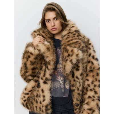 Foto van SOFIE SCHNOOR LARRIE FAUX FUR LEOPARD JACKET LUXE