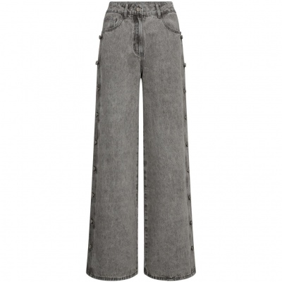 Foto van PRE-ORDER! HAUTE L'AMITIÉ SIDE PANEL BUTTON TALL JEANS