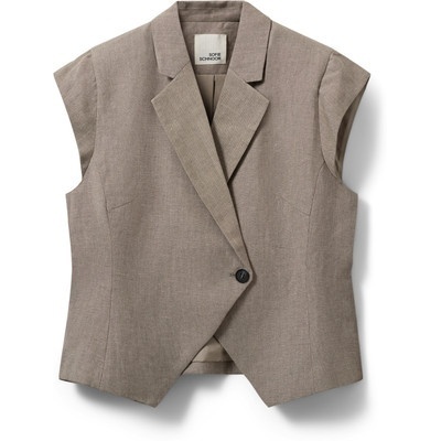 Foto van SOFIE SCHNOOR MAJE LINEN MIX CAP SLEEVE