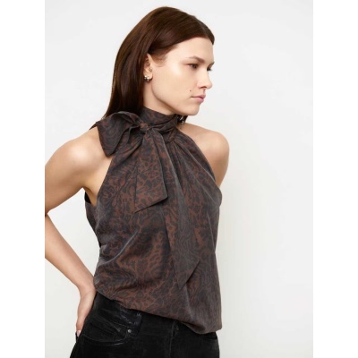 Foto van DANTE6 ELODY LEOPARD HALTER TOP