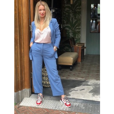 Foto van Modstrom Kendrick cropped pants blue