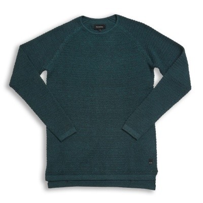 Foto van Gabba Larry O-neck Knit Emerald night melange