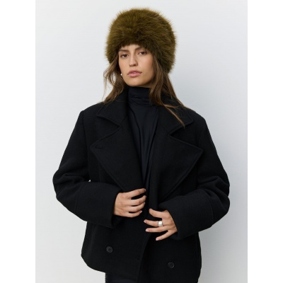 Foto van SOFIE SCHNOOR DORA FAUX FUR HAT *IN BROWN & GREEN