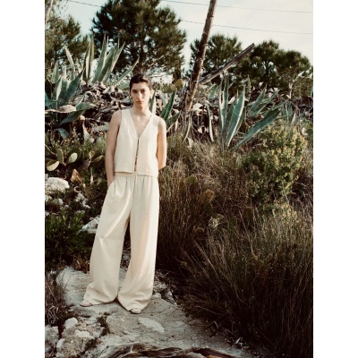 Foto van EDITED CATALEYE TROUSERS VANILLE