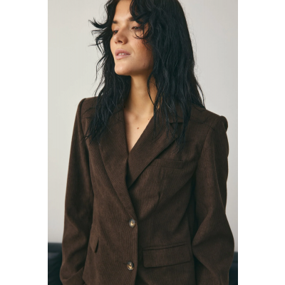 Foto van NOELLA LAUR BLAZER BROWN CORDUROY 