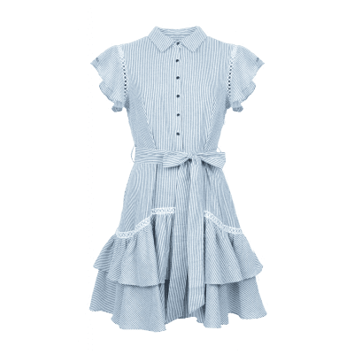 Foto van Maria Tailor Delorian dress Blue white stripe
