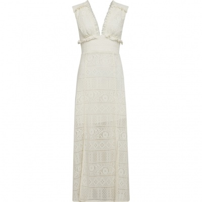 Foto van HAUTE L’AMITIÉ UTOPIA LACE SLIT DRESS