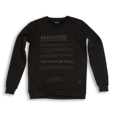Foto van Gabba Thomas Dedicated O-neck sweat black