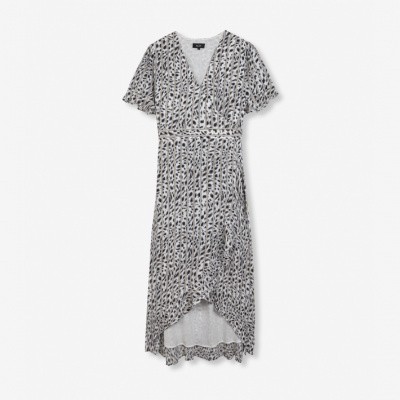 Foto van Alix the Label ladies woven striped Leopard dress