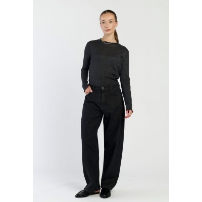 Foto van SPOOQ THE LABEL NORMA BARREL JEANS - IN DENIMBLUE & DARKGREY WASHED