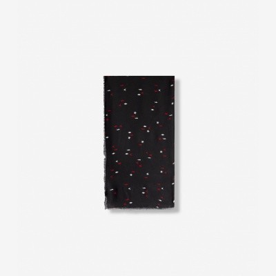 Alix the Label Graphic Scarf Black Alix the Label Graphic Scarf Black