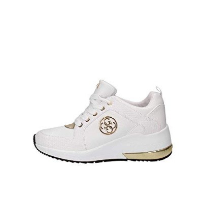 Foto van Guess Logo Sneaker white / gold