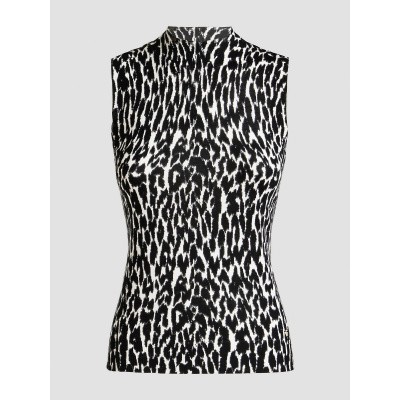 Foto van Guess Mouwloze top met hoge hals Zwart / Wit