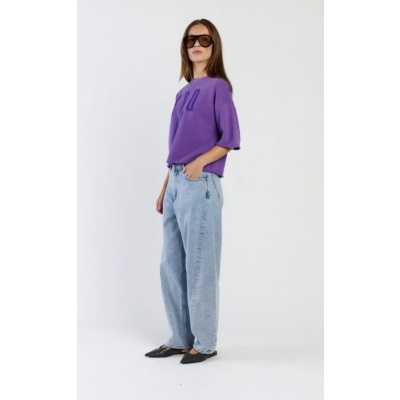 Foto van SPOOQ THE LABEL NORMA JEANS IN DENIMBLUE & DARKGREY WASHED