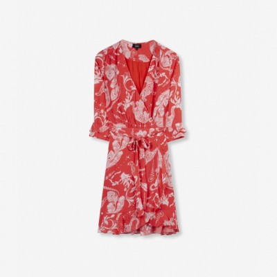 Foto van Alix the Label Ladies woven graphic animal dress Soft Coral