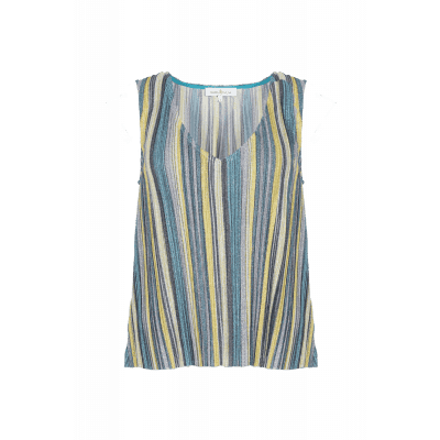 Foto van Maria Tailor Tulay Top Green lurex stripe