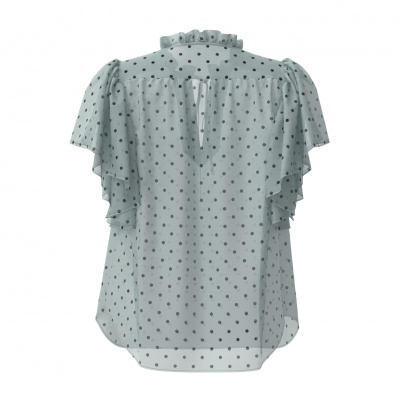 Foto van CO'COUTURE DIONNE DOT SS FRILL BLOUSE 