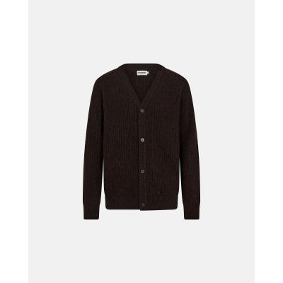 Foto van MAN | RESTERÖDS KYLE CARDIGAN BROWN VEST