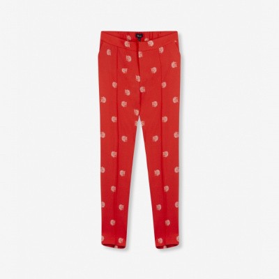 Foto van Alix the Label Ladies woven dot leopard pants Soft Coral
